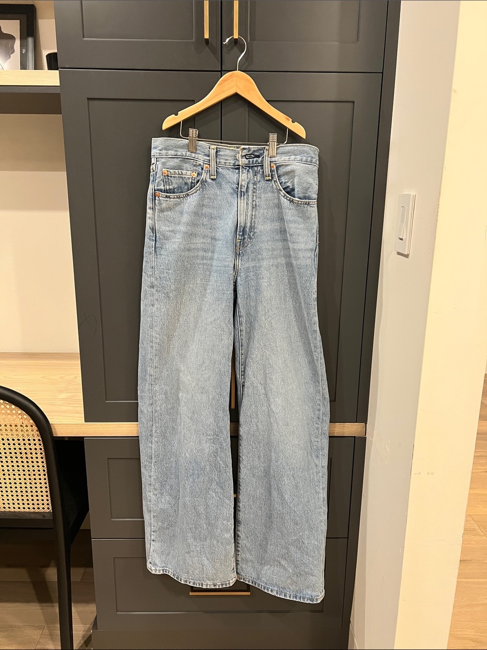 Levi's Light Blue Wide-Leg Jeans
